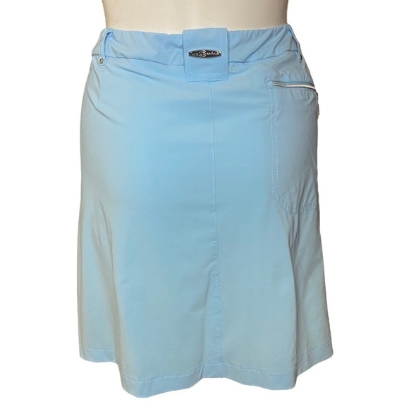 JAMIE SADOCK Skirt Airwear Hybrid Lightweight Baby Blue Golf Skirt Size 12 - Picture 3 of 5